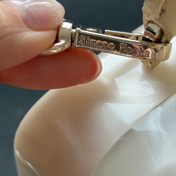 Simone Rocha Off-White Mini Handheld Case Bag - Picture 8 of 12